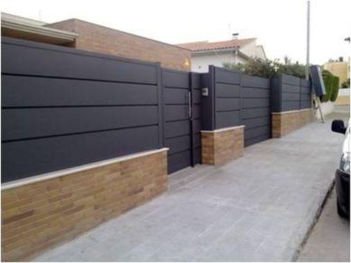 Fachadas de bardas frontales