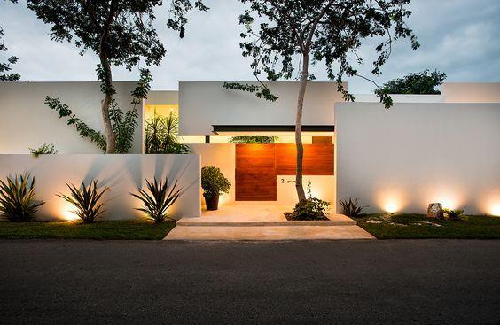 Casas con bardas modernas