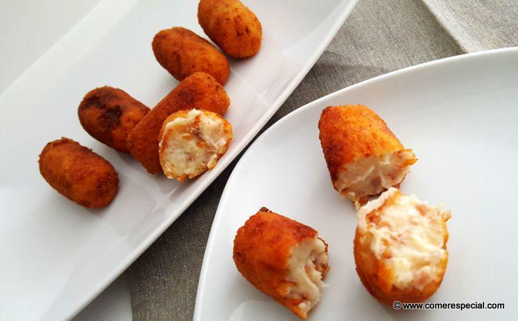 Croquetas de jamón serrano con bechamel casera