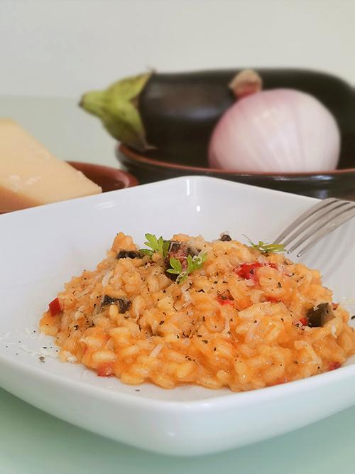 Risotto de escalivada a la llama - principal