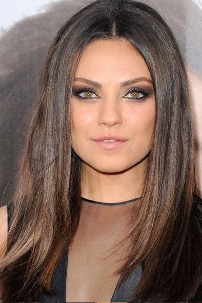 Mila Kunis - efecto rejuvenecedor con mechas balayage en cabello oscuro - EDER Zentroa, tu centro de belleza integral en Donostia - San Sebastián