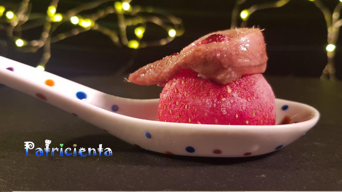 Aperitivo original y fácil de fresas con anchoas. Patricienta Cook