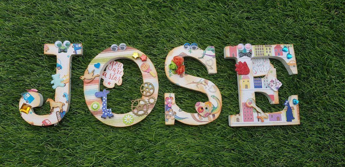 Letras infantiles scrapbooking JOSE