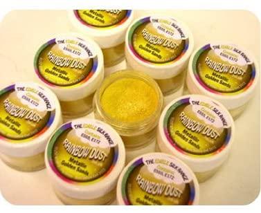 Polvo purpurina dorada comestible