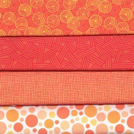 Pack telas naranjas fuertes