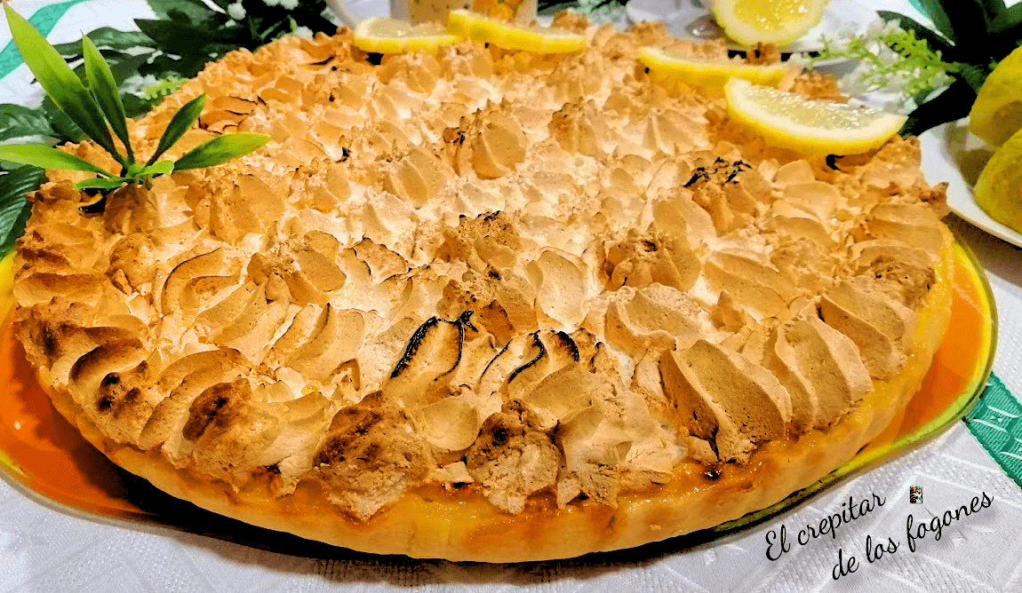 tarta de limón y merengue italiano