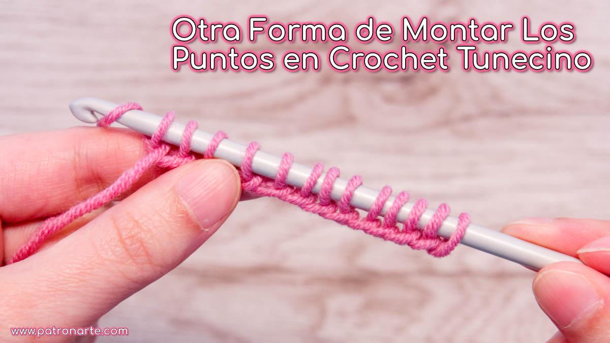 Otra Forma de Montar los Puntos en Crochet Tunecino | Crochet Tunecino Para Principiantes
