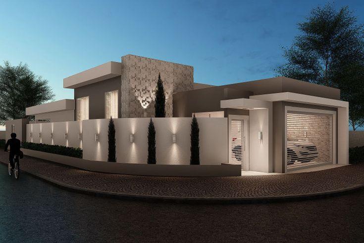 Cercos y bardas para casas esquineras modernas