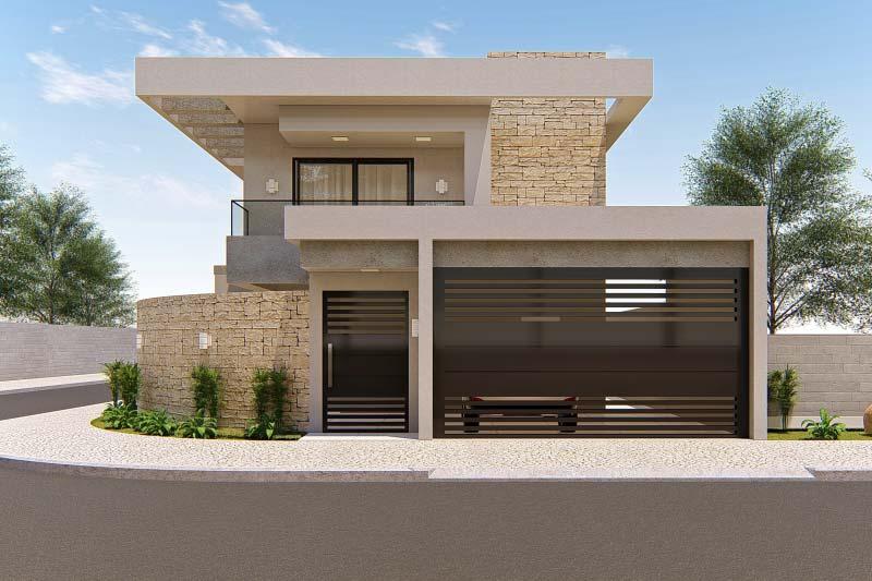 Revestimientos en casas esquineras modernas