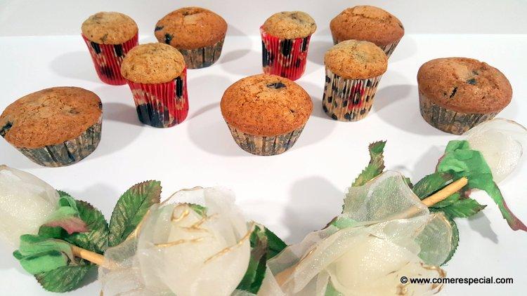 Muffins de arándanos