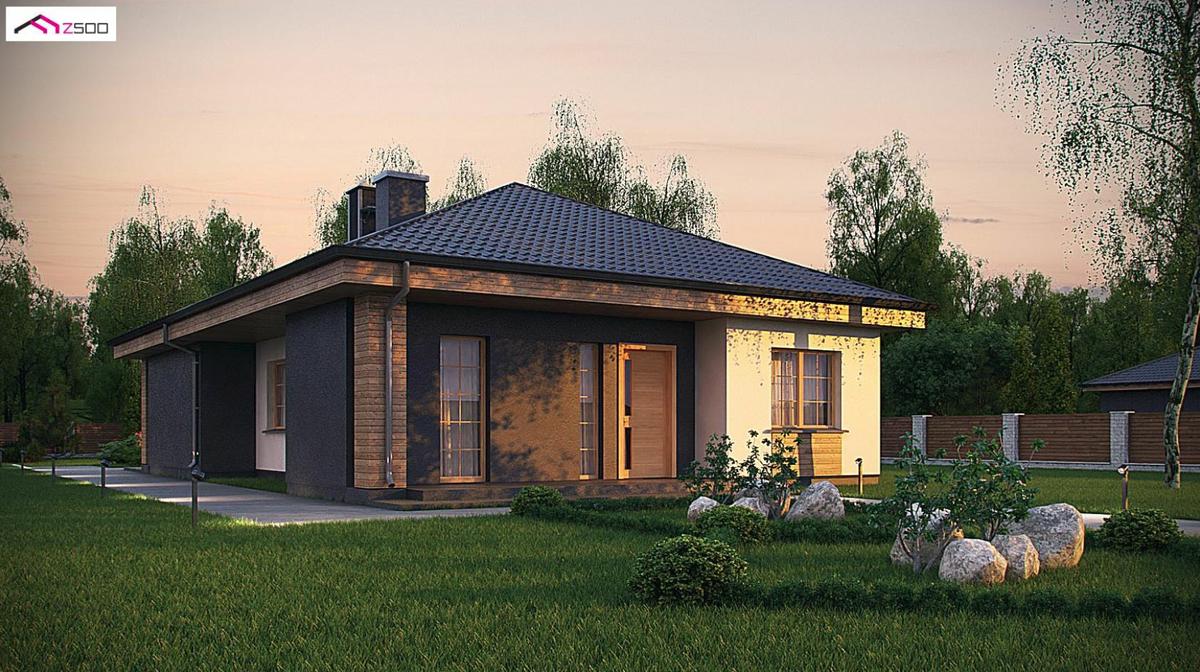 Fachadas de casas con techo a cuatro aguas