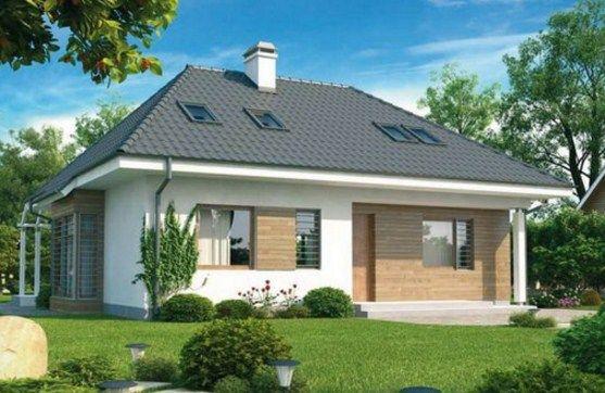 Fachadas de casas con techo a cuatro aguas