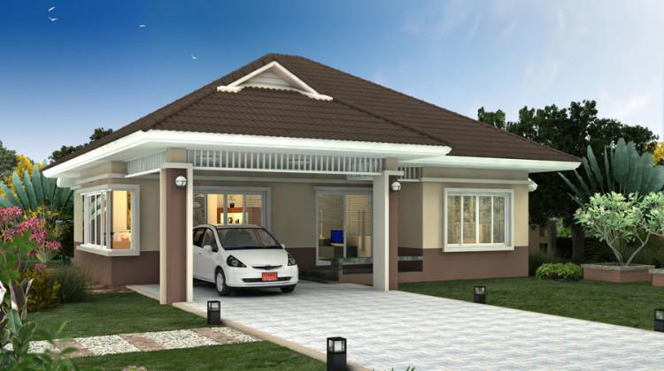 Colores para fachadas con techo a varias aguas