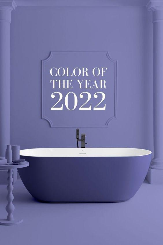 Very Peri en decoración de interiores