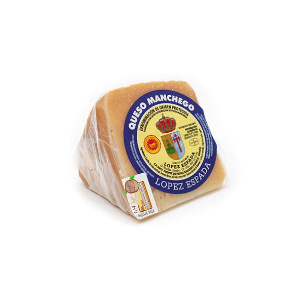 queso curado manchego tamaño cuña