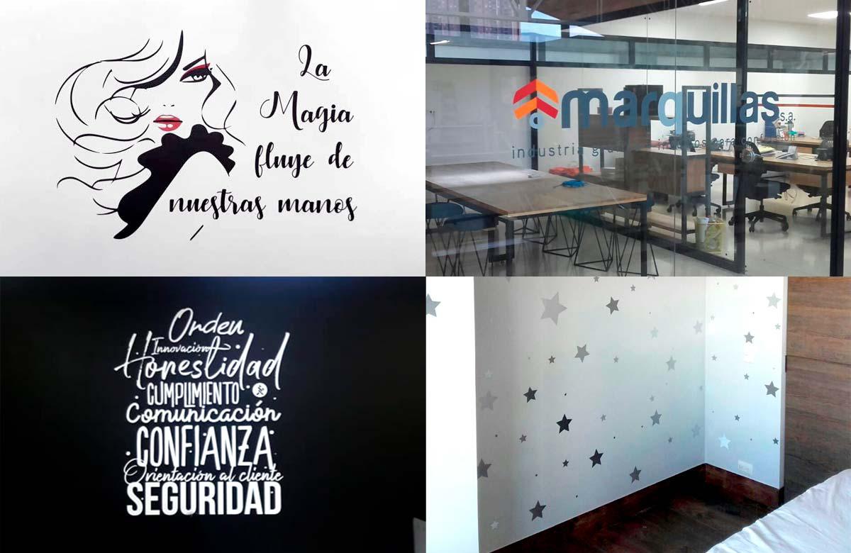 Algunos tipos de vinilos para decoración de pared