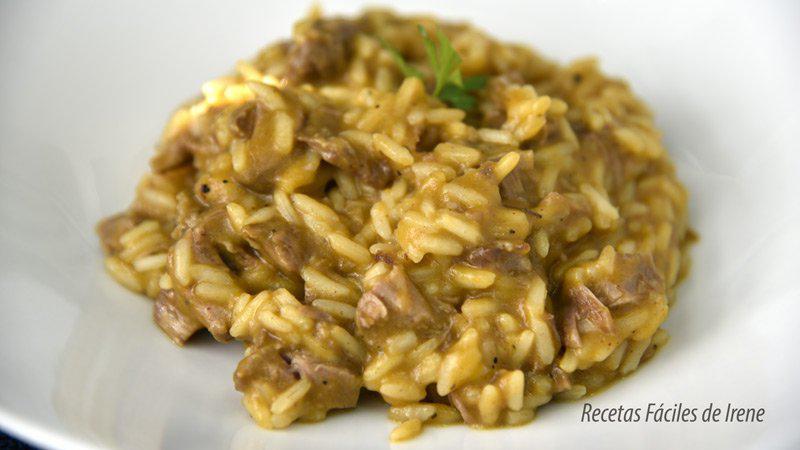 arroz con carrilleras receta de aprovechamiento