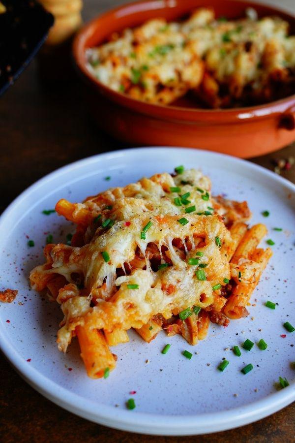 macarrones gratinados en air fryer