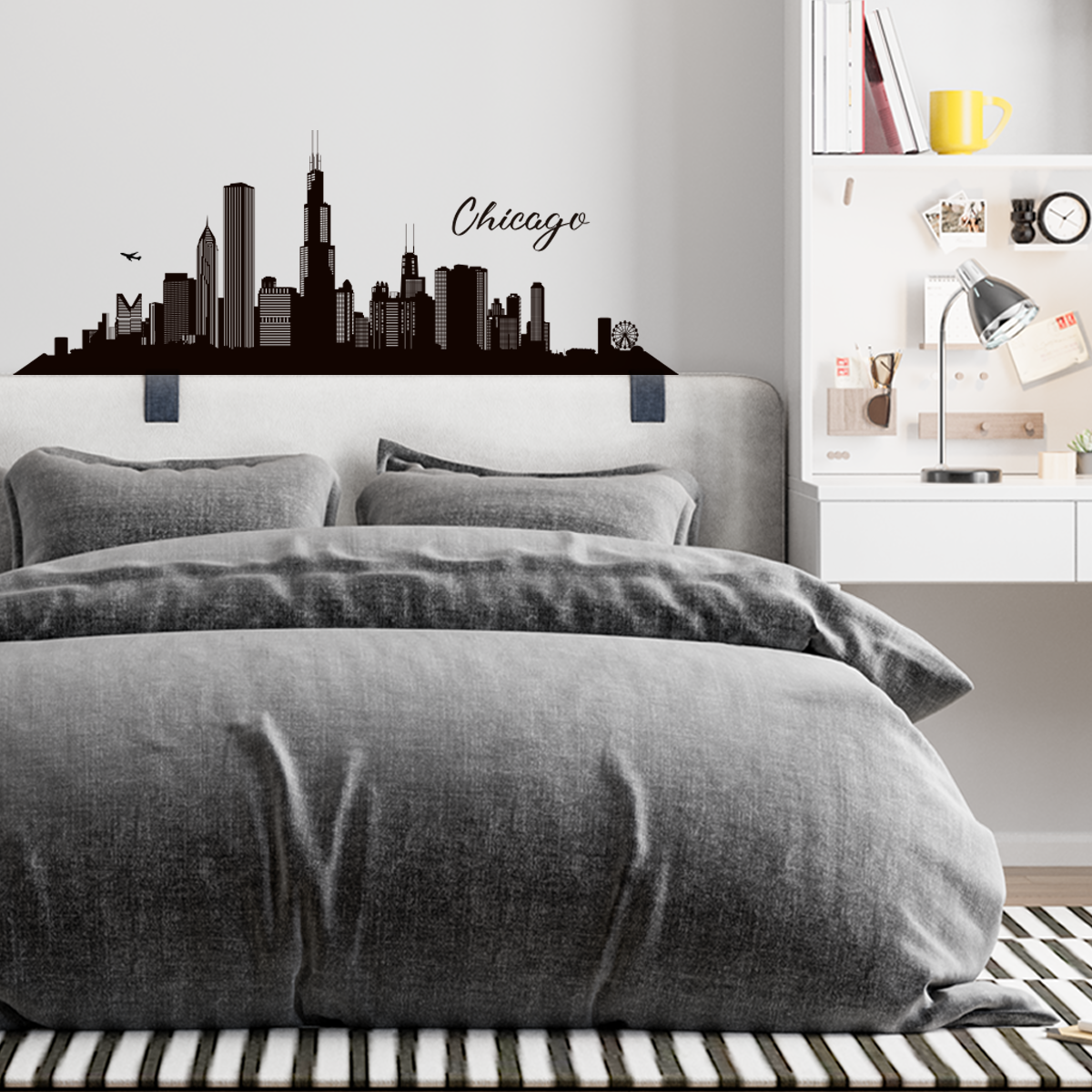 cabeceros para cama modernos vinilo adhesivo