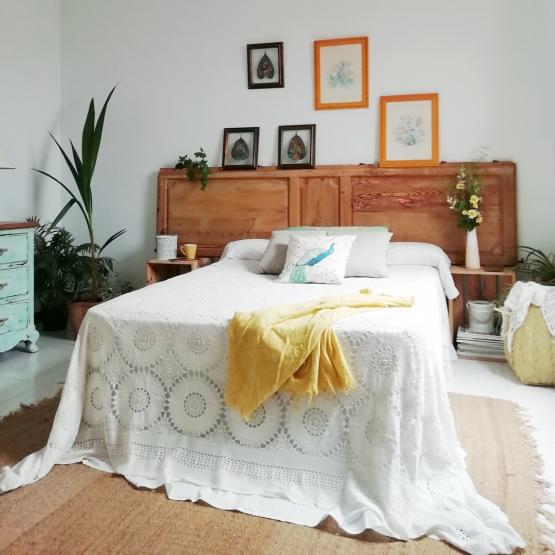 cabeceros de cama tapizados modernos