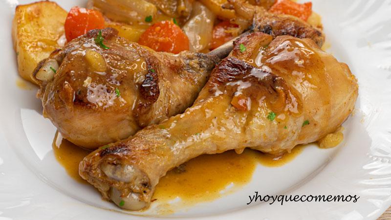 receta de pollo en salsa a mi manera