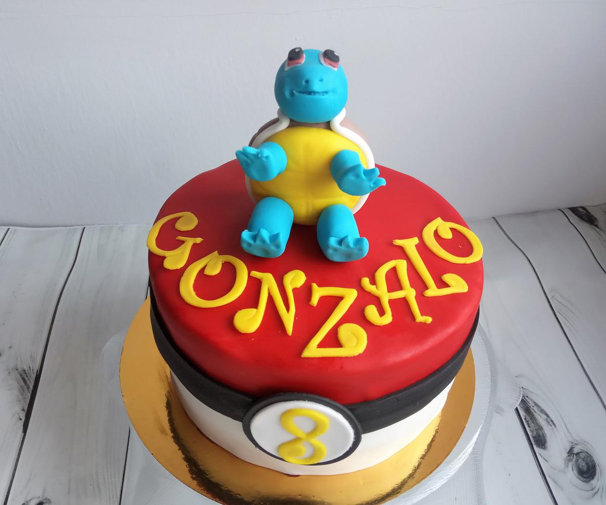 Tarta Squirtle fondant