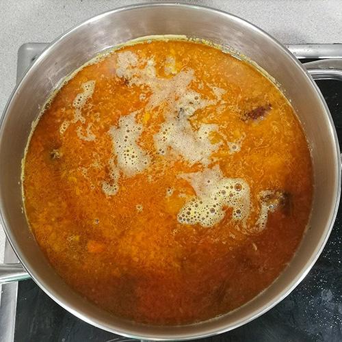 Albóndigas de foie con salsa de ron - albóndigas con la salsa