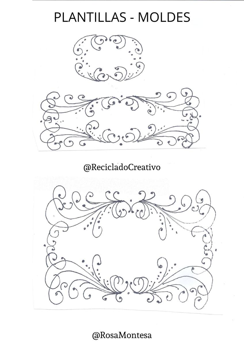 Plantilla filigrana cajas plástico