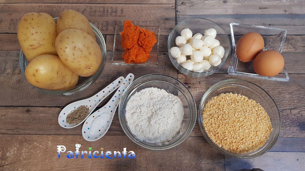 Bolitas de patata, sobrasada y mozzarella - Patricienta Cook