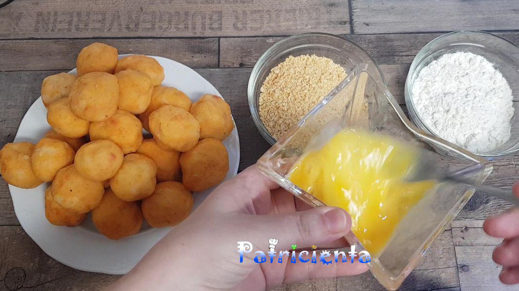 Bolitas de patata, sobrasada y mozzarella - Patricienta Cook