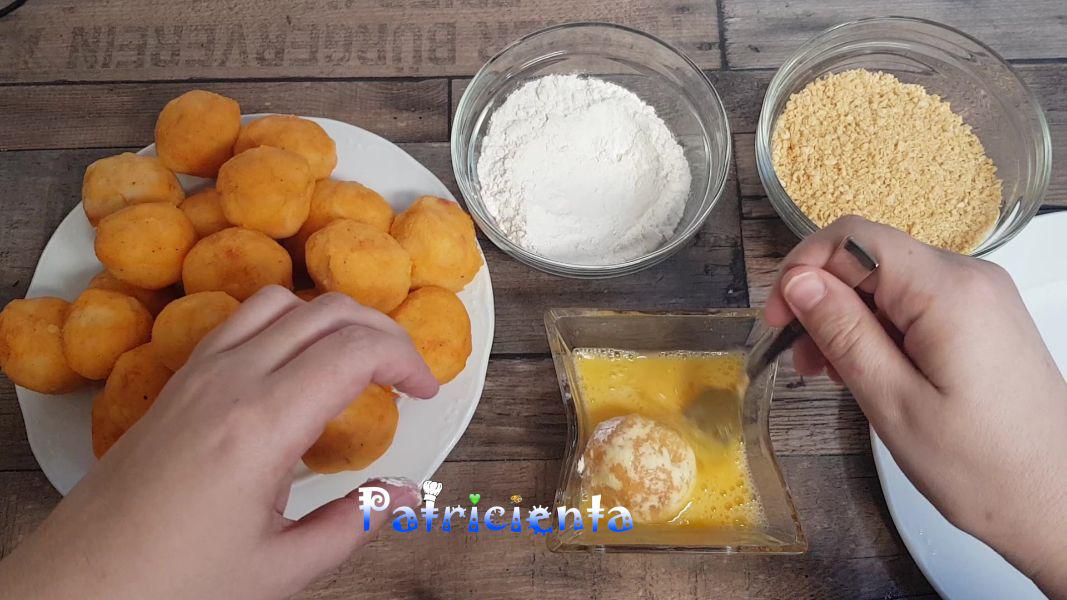 Bolitas de patata, sobrasada y mozzarella - Patricienta Cook