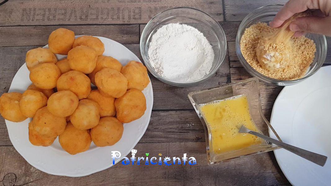 Bolitas de patata, sobrasada y mozzarella - Patricienta Cook