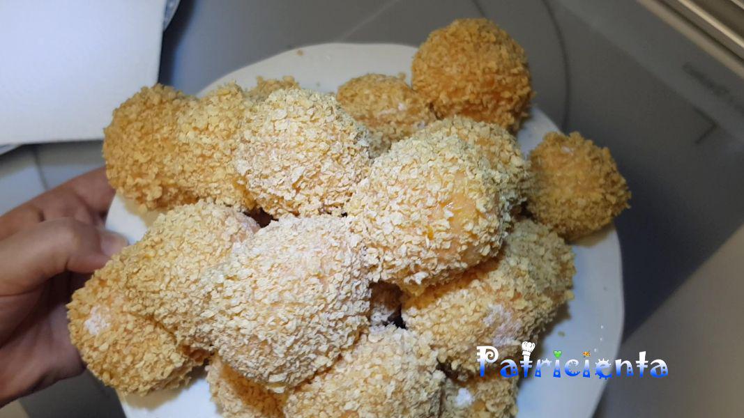 Bolitas de patata, sobrasada y mozzarella - Patricienta Cook