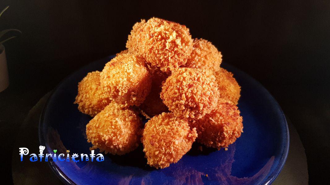 Bolitas de patata, sobrasada y mozzarella - Patricienta Cook