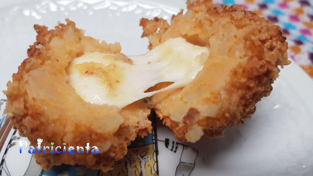 Bolitas de patata, sobrasada y mozzarella - Patricienta Cook