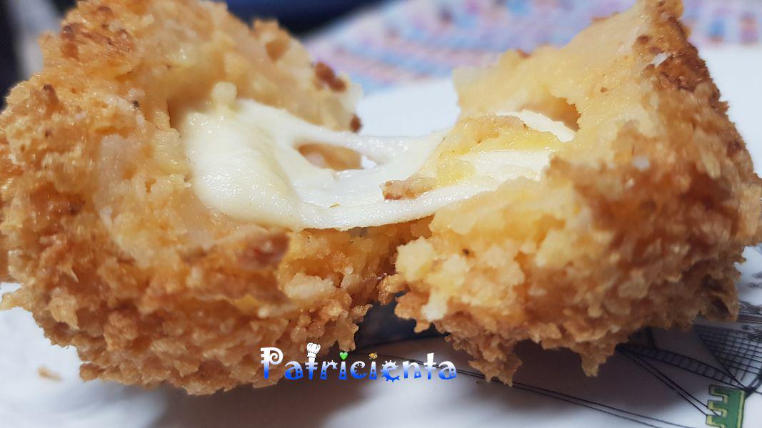 Bolitas de patata, sobrasada y mozzarella - Patricienta Cook