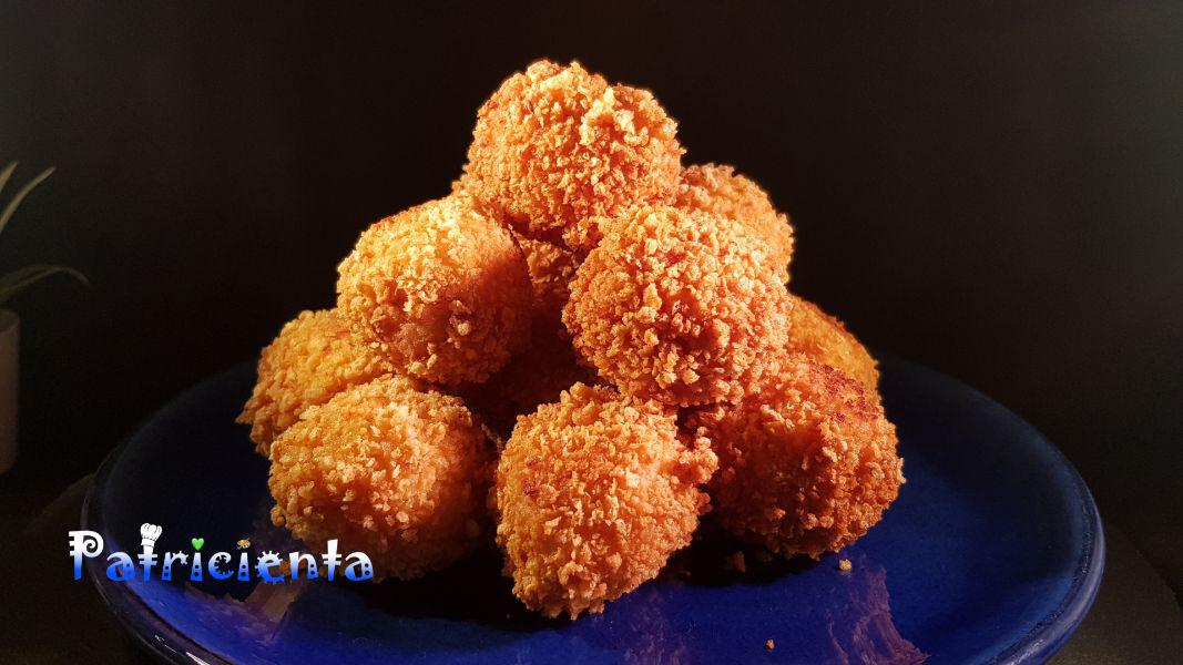 Bolitas de patata, sobrasada y mozzarella - Patricienta Cook