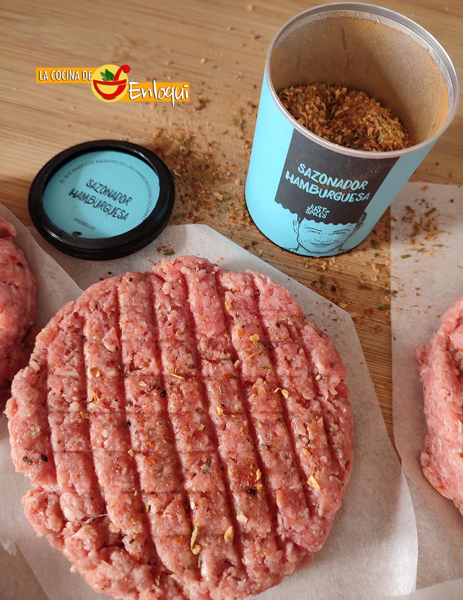 Hamburguesa casera de ternera Just Spices