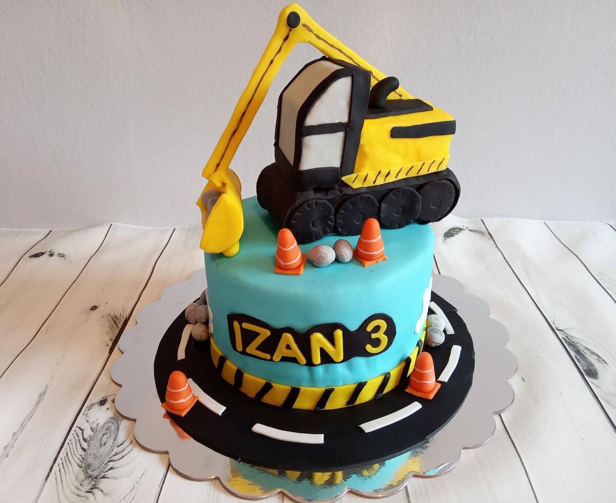 Tarta Construcción fondant
