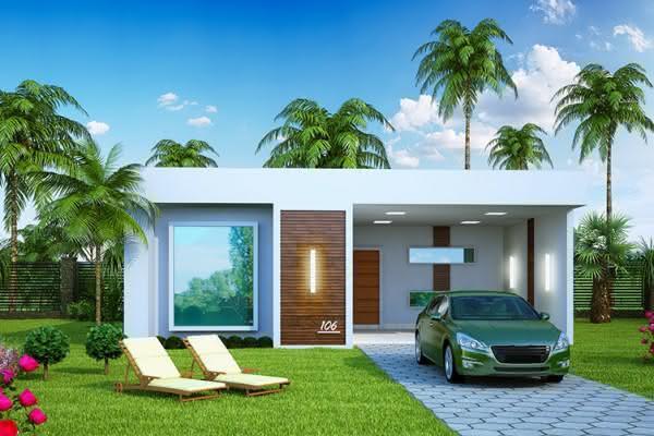 Casas pequeñas bonitas color blanco