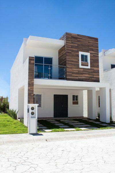 Diseños de casas elegantes en color blanco