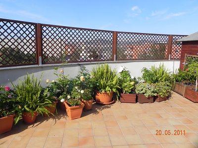 Celosías en terrazas