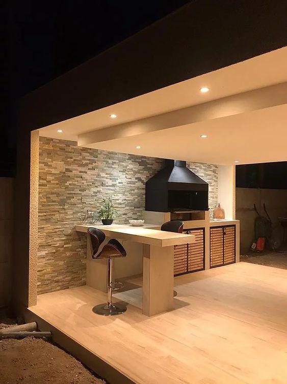 Diseños de terrazas con asador