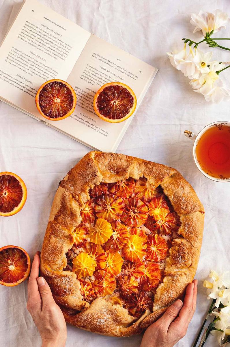 Cómo hacer Galette de naranjas sanguinas