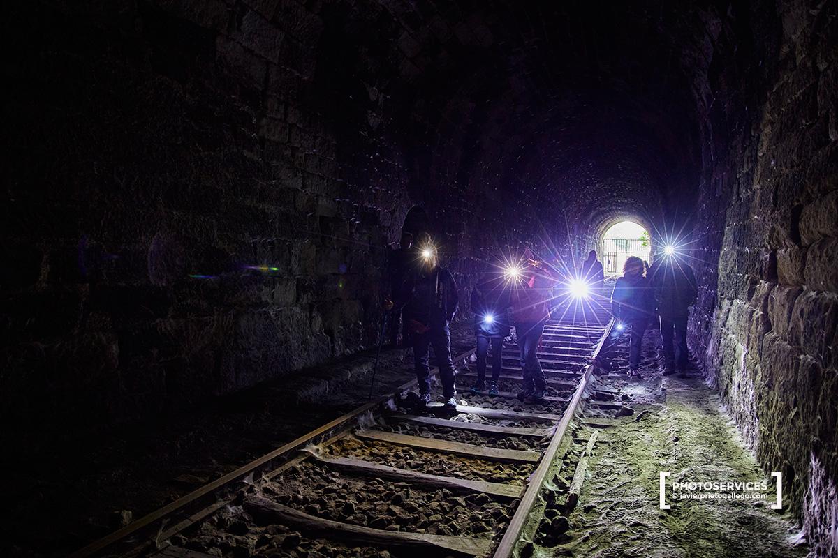 Interior del primero de los túneles. Camino de Hierro. Arribes del Duero. Salamanca. Castilla y León. España. © Javier Prieto Galleg