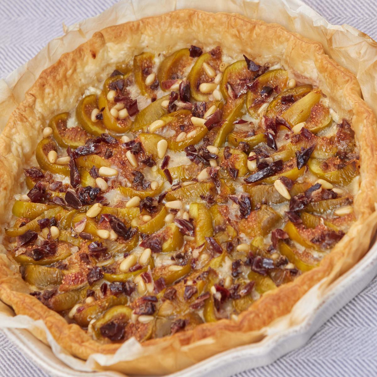 Tarta de Higos con Jamón Ibérico