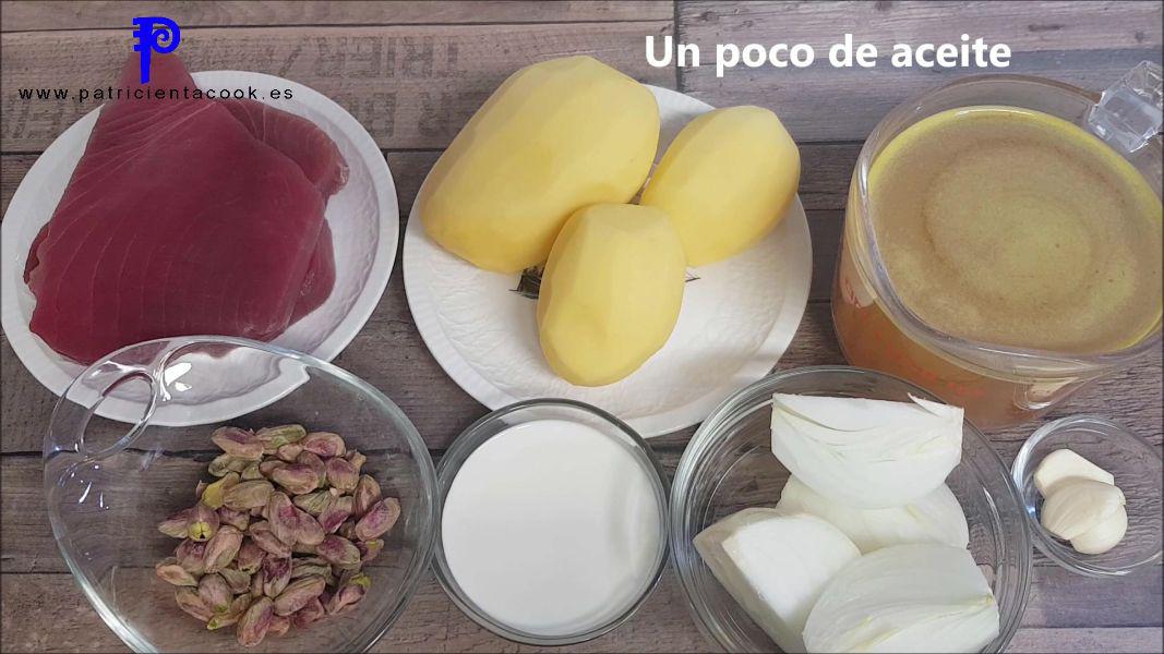 Atún salsa de pistachos en trending cooking. Cocina a 3 niveles.