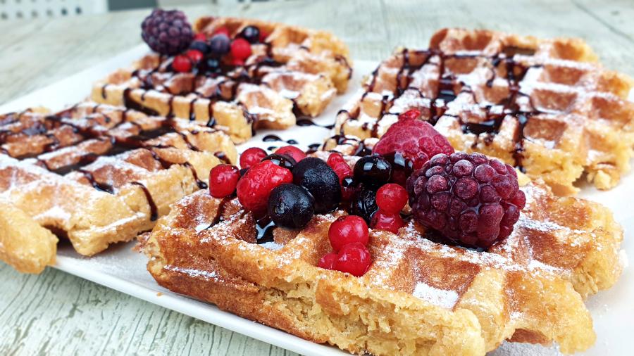 gofres belgas de lieja - waffles
