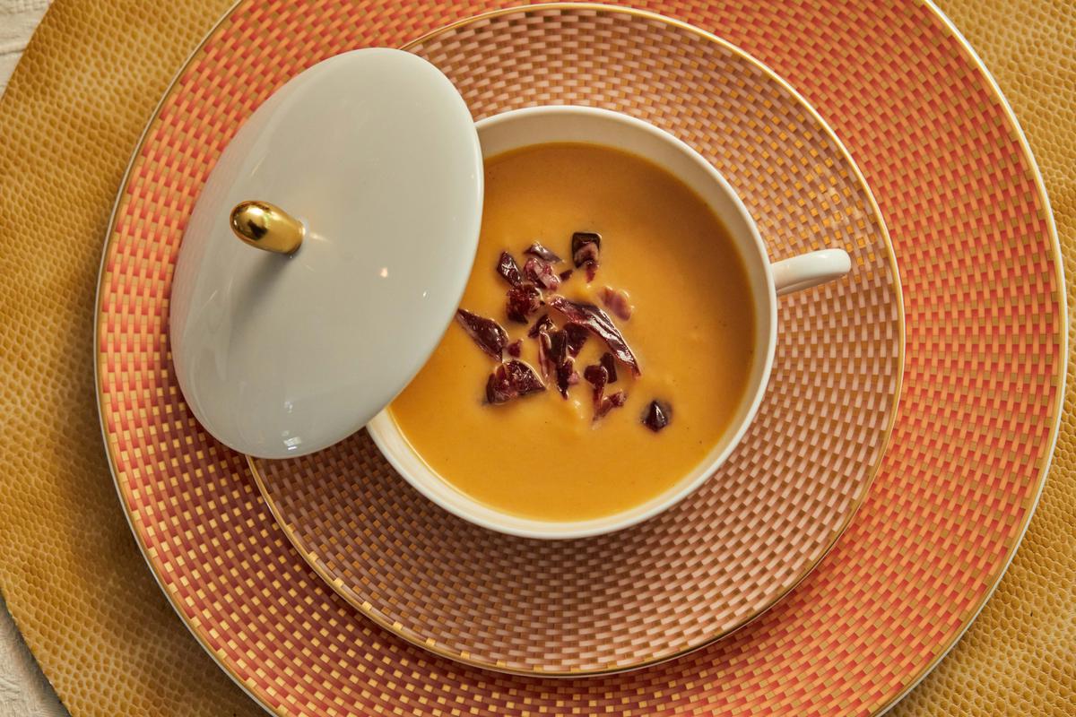 Crema de Calabaza con Jamón Ibérico