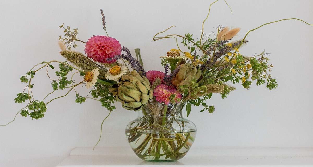 Centro de mesa alcachofa